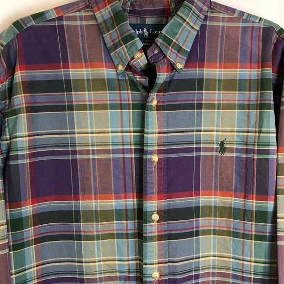 Ralph Lauren Classic Fit Plaid Button Down - Picture 2 of 7